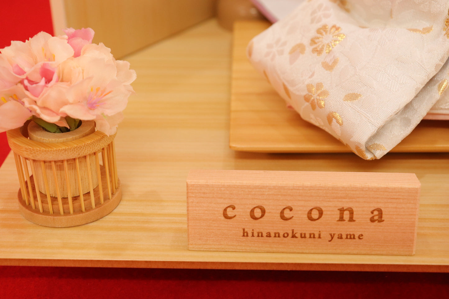 親王飾り雛人形セット （55×32×29cm）　