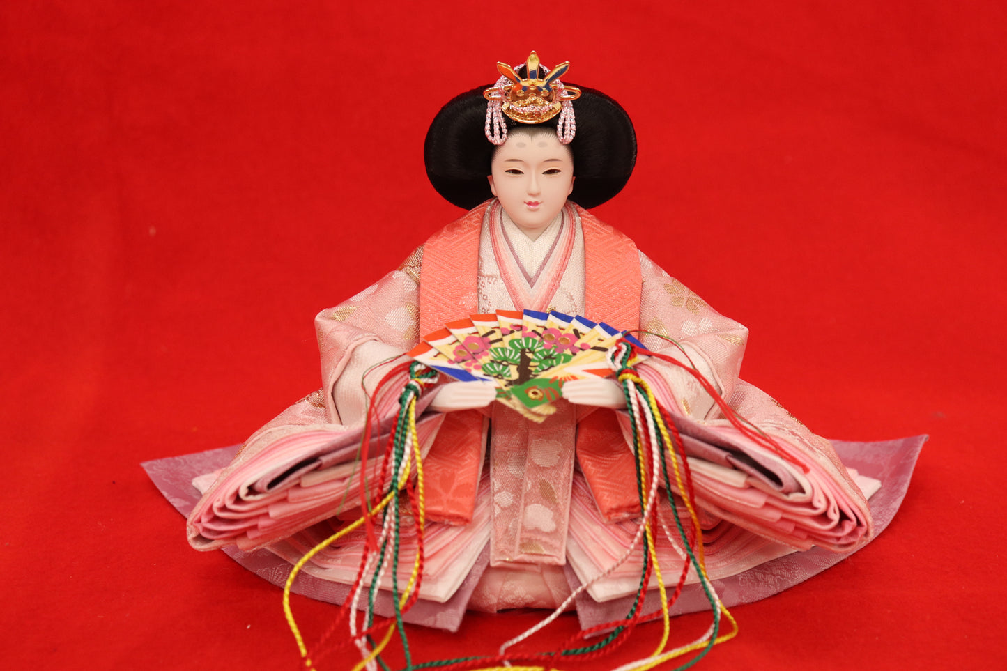 親王飾り雛人形セット （55×32×29cm）　