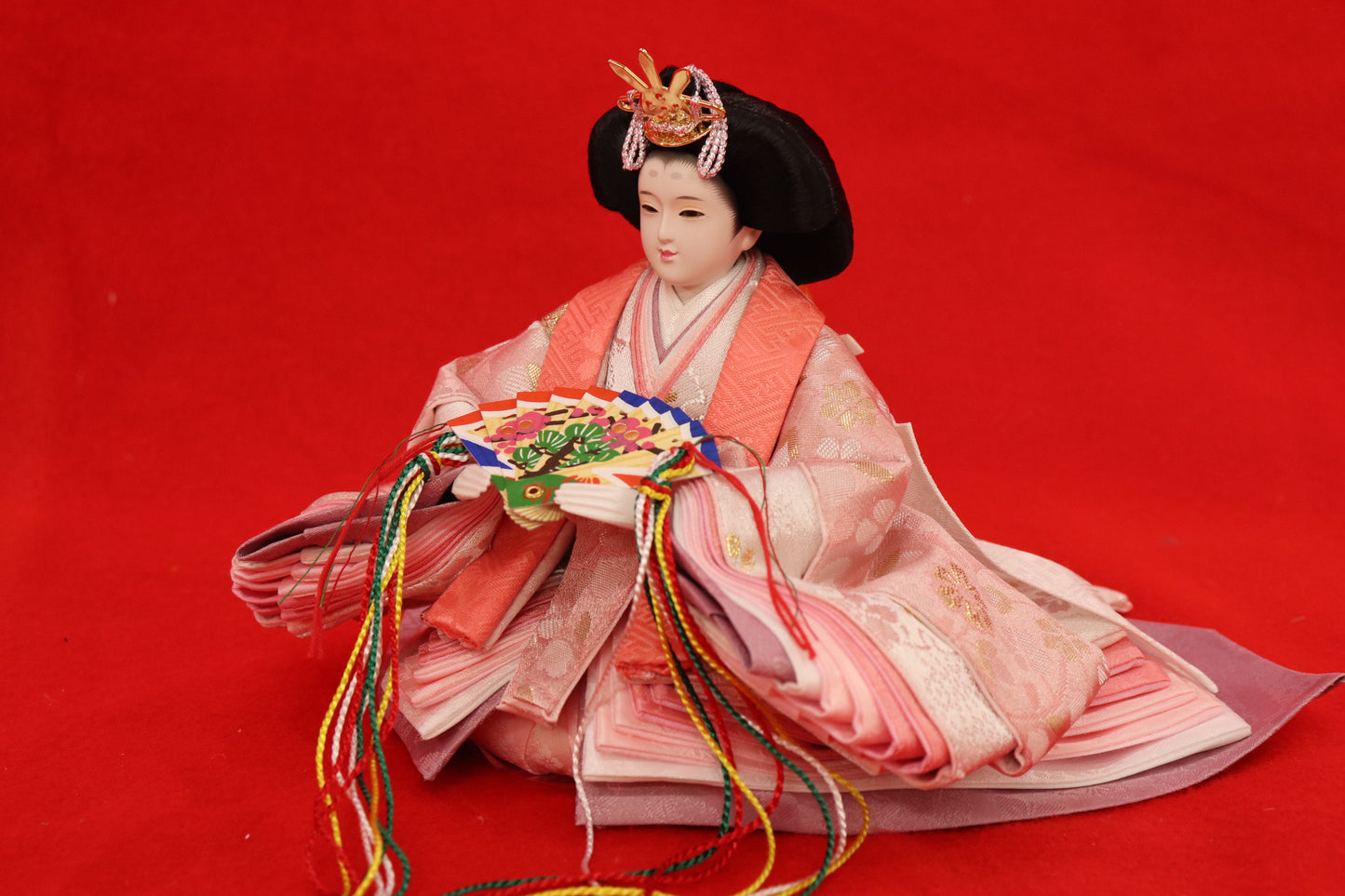 親王飾り雛人形セット （55×32×29cm）　