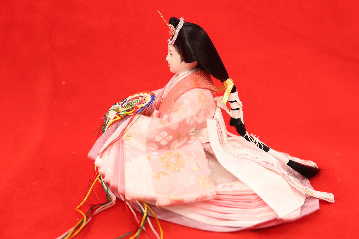 親王飾り雛人形セット （55×32×29cm）　