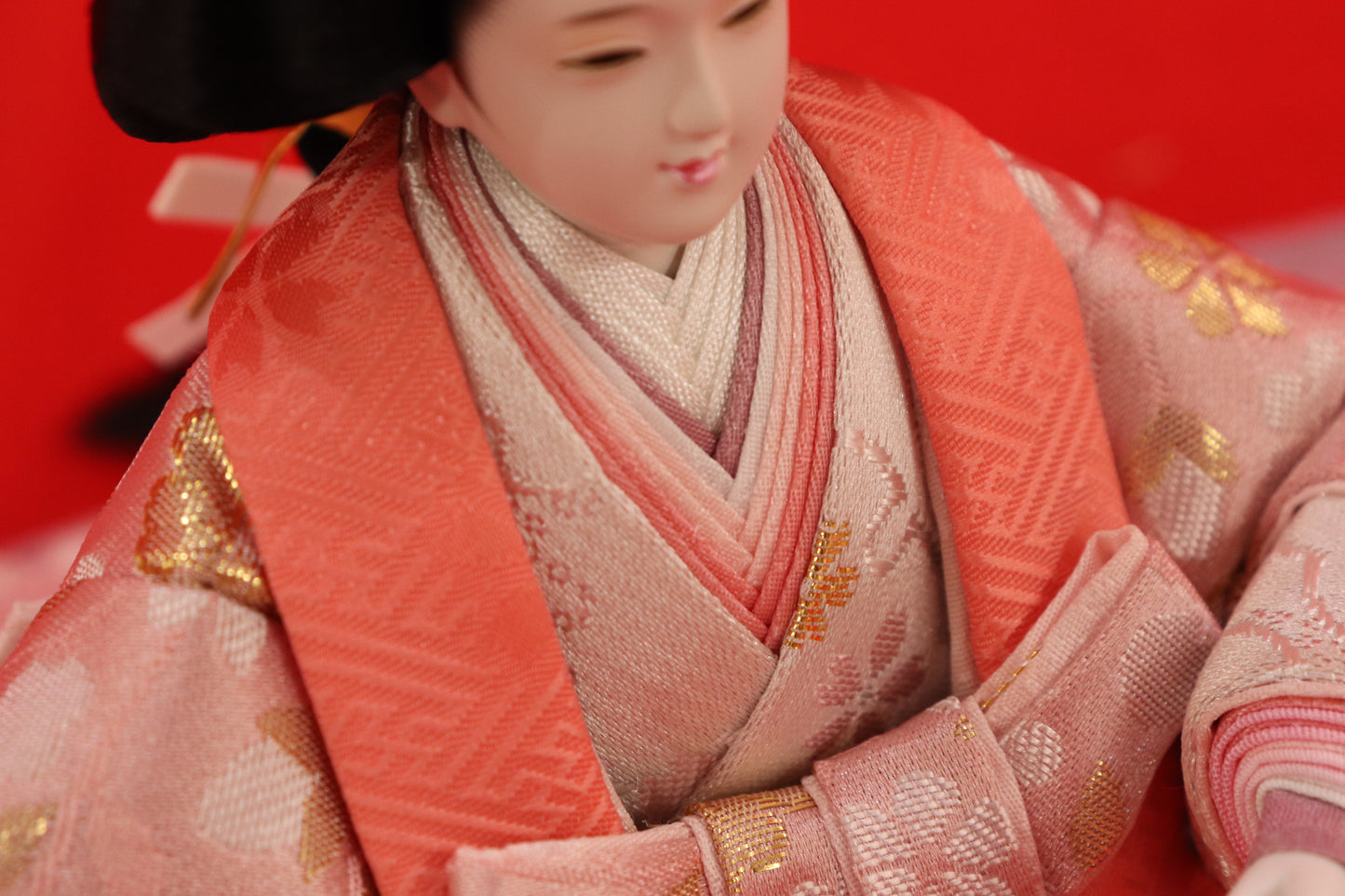 親王飾り雛人形セット （55×32×29cm）　