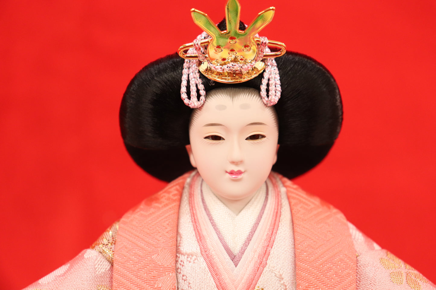 親王飾り雛人形セット （55×32×29cm）　