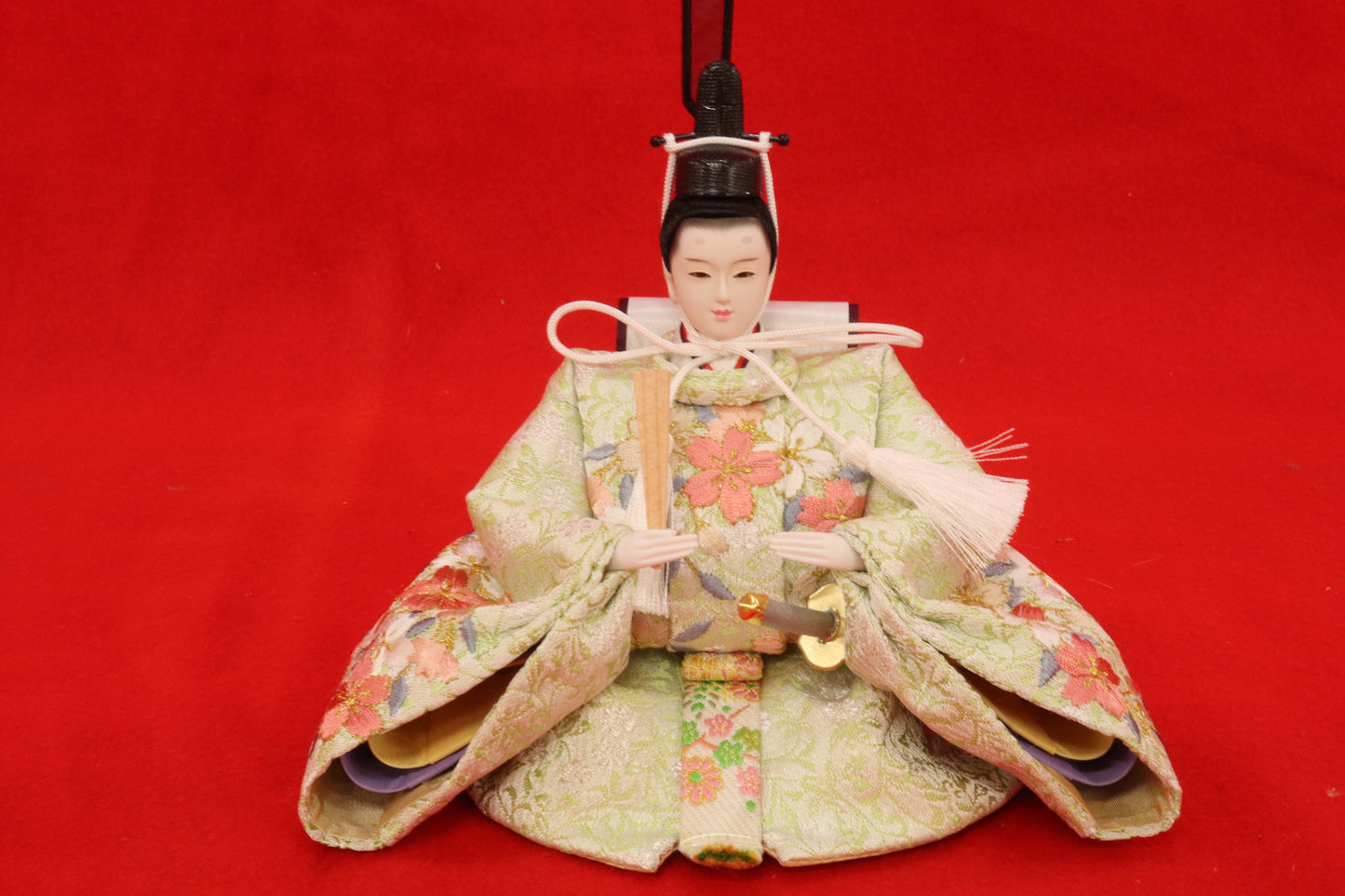 収納親王飾り雛人形セット（48cm×33cm×52cm）