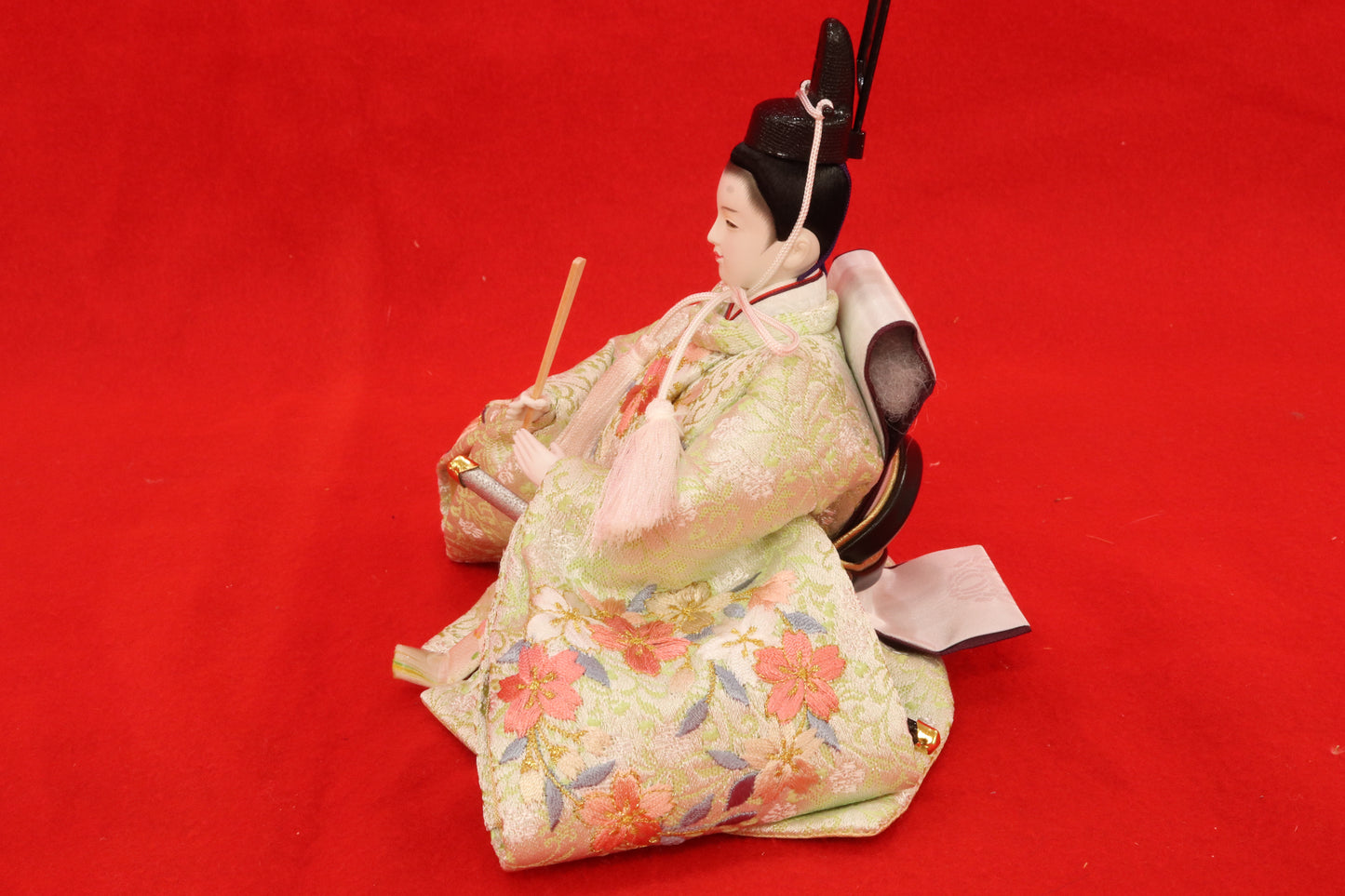 収納親王飾り雛人形セット（48cm×33cm×52cm）