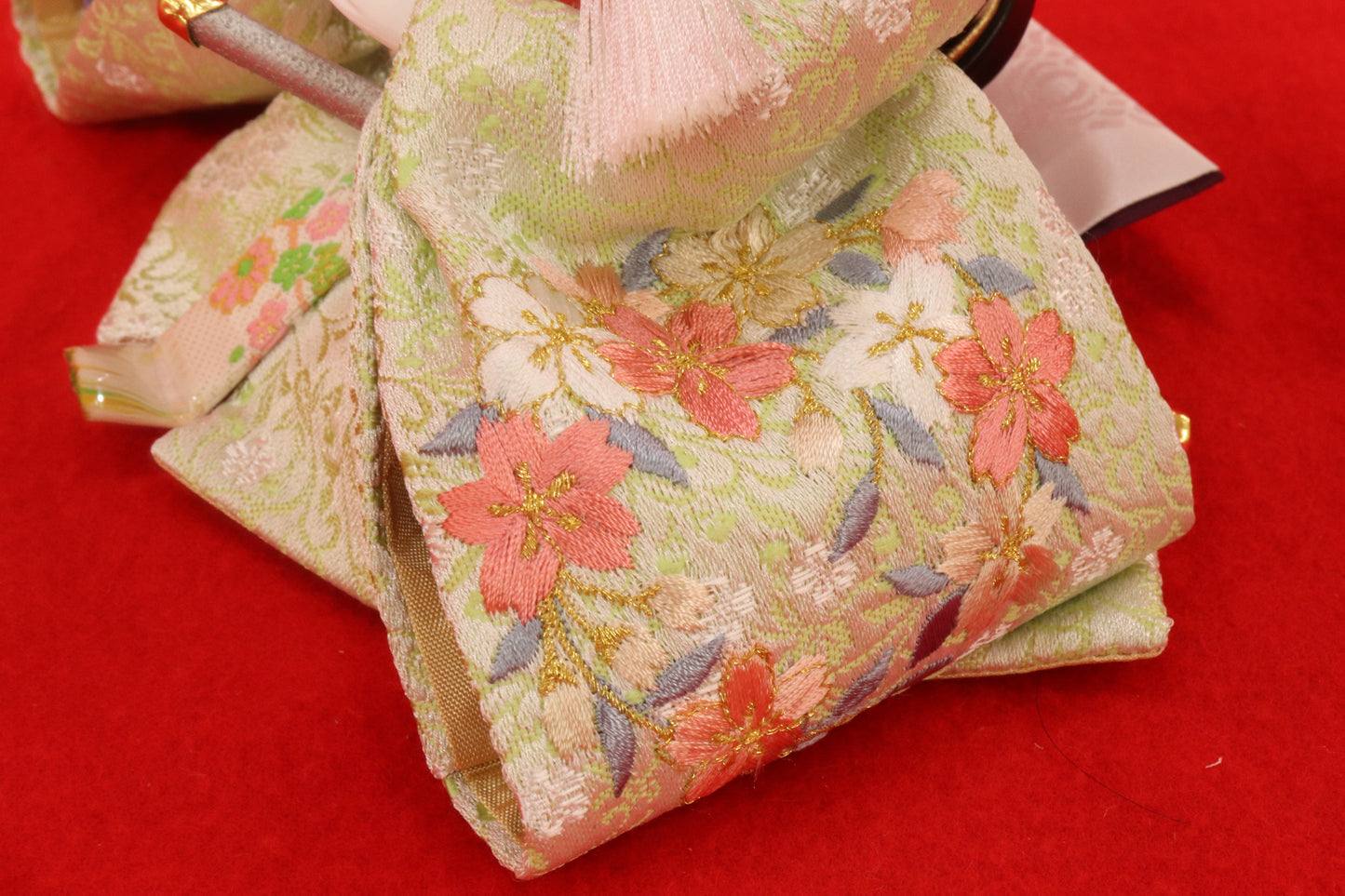 収納親王飾り雛人形セット（48cm×33cm×52cm）