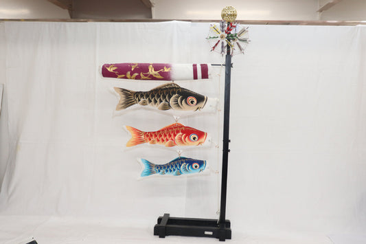 鯉飾りセット (39cmx21cmx116cm)