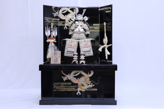 鎧平飾り五月人形セット (50cmx40cmx68cm)【送料無料】