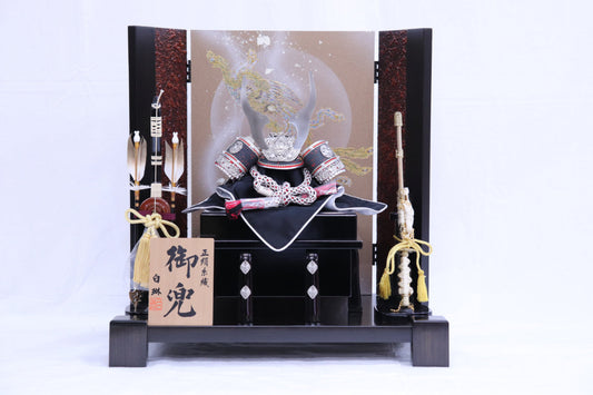 兜平飾り五月人形セット (50cmx33cmx51cm)【送料無料】