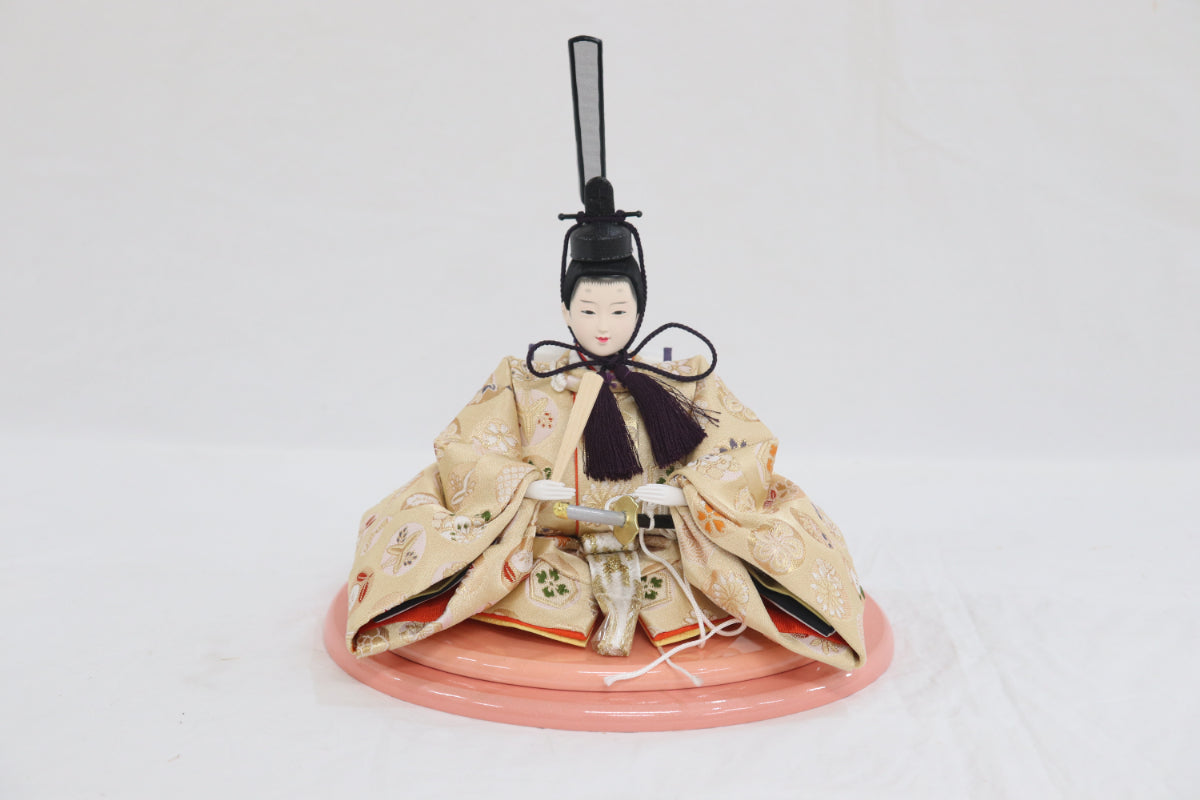 収納親王飾り雛人形セット (60cmx40cmx70cm)