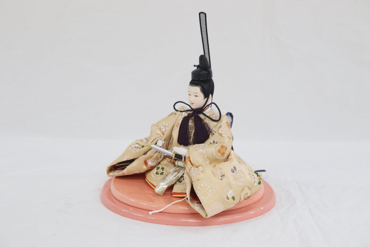 収納親王飾り雛人形セット (60cmx40cmx70cm)