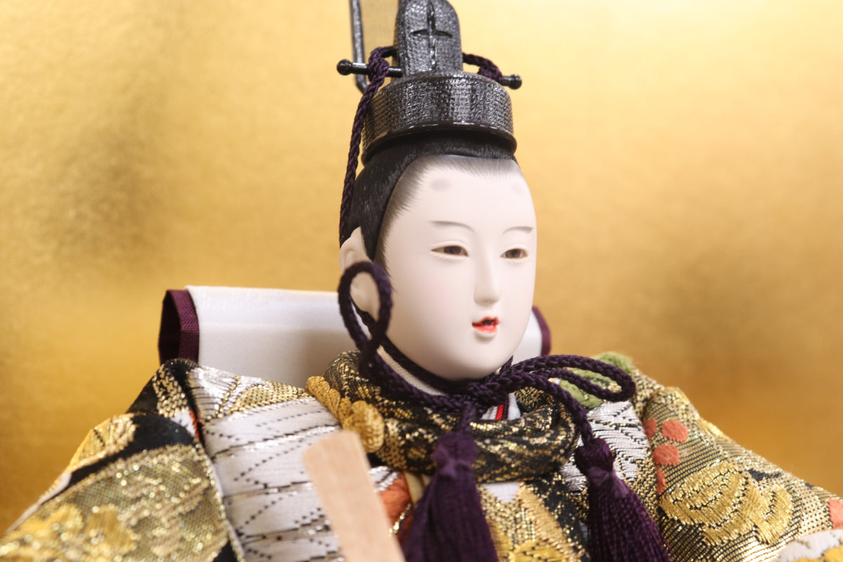 親王飾り雛人形(75cmx38cmx36cm)