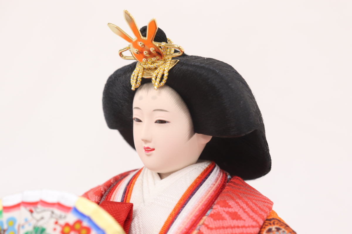 親王飾り雛人形(70cmx36cmx31cm)