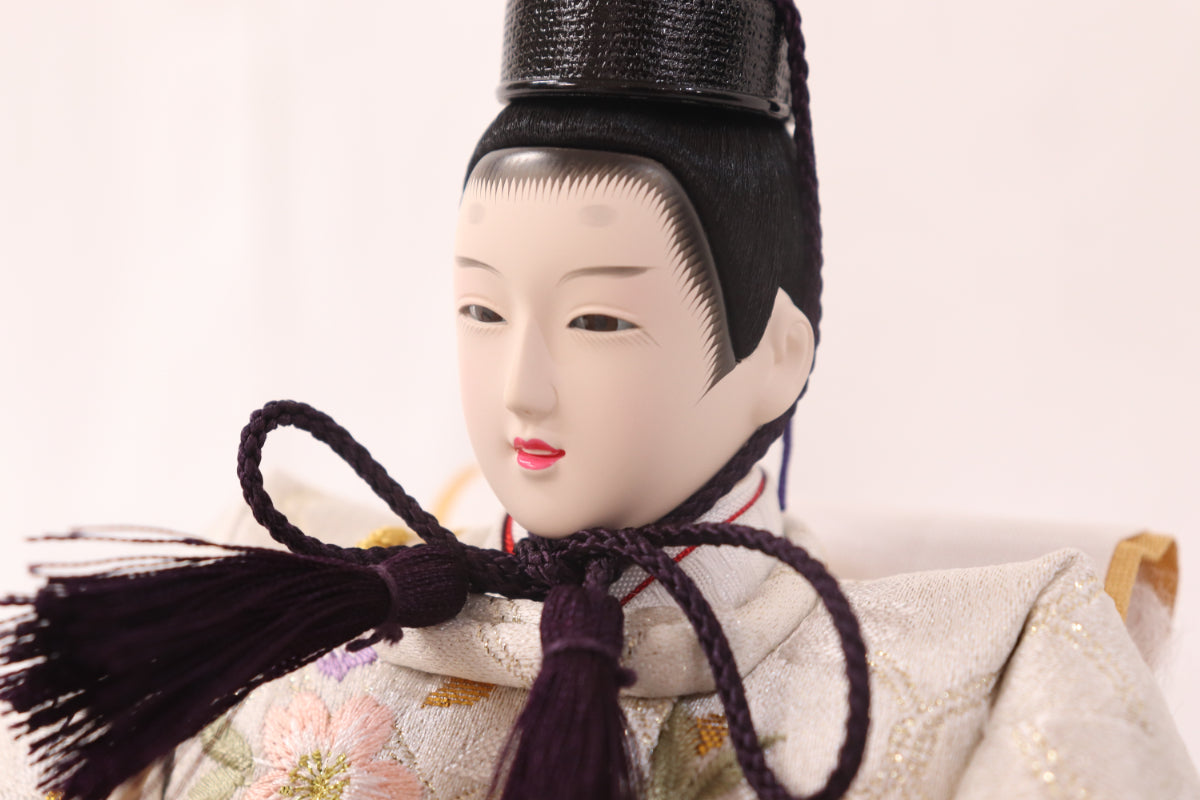 収納五人飾り雛人形セット(75cmx71cmx81cm)