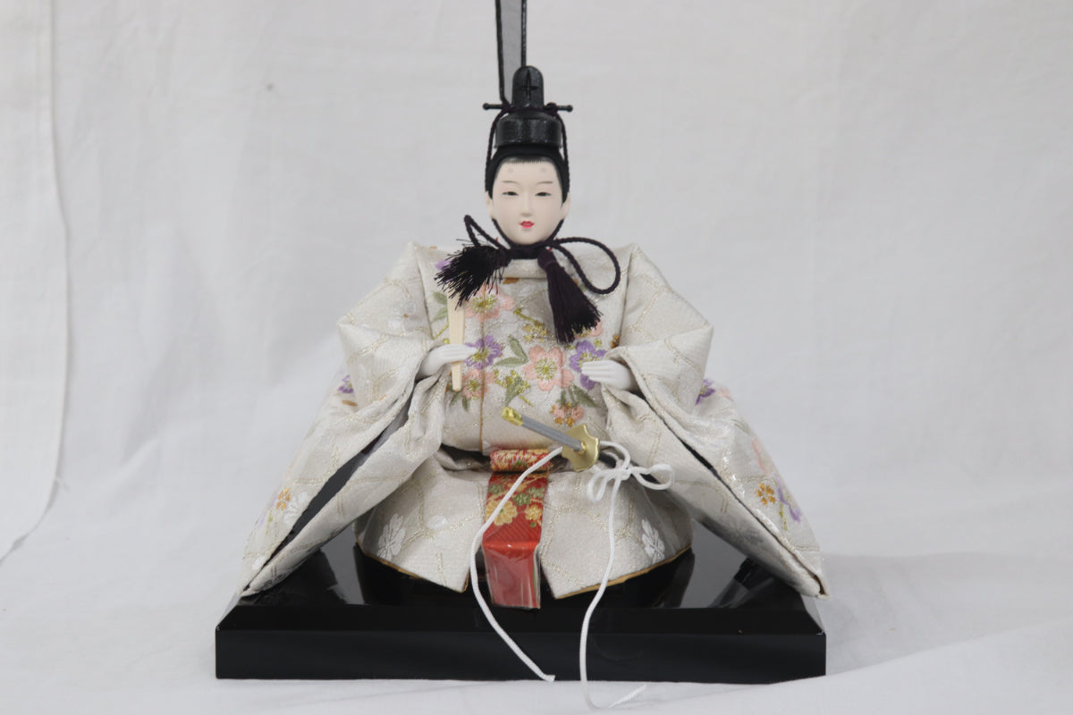 収納五人飾り雛人形セット(75cmx71cmx81cm)