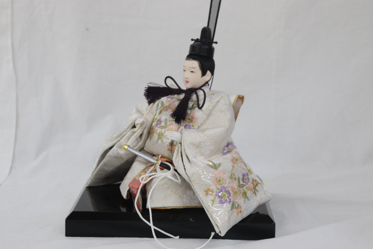 収納五人飾り雛人形セット(75cmx71cmx81cm)