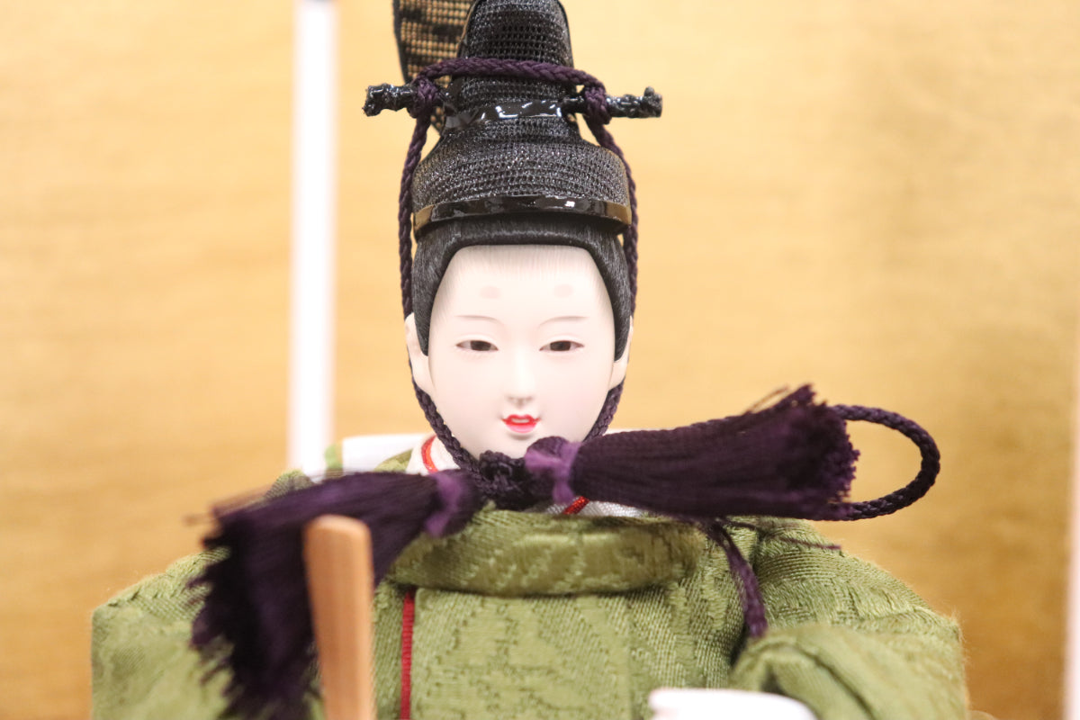 親王飾り雛人形セット (43cmx26cmx21cm)