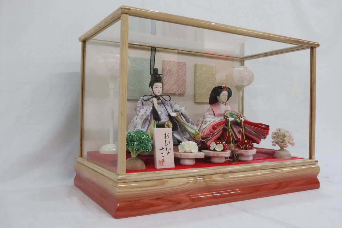 雛人形ガラスケース(54cmx30cmx37cm)