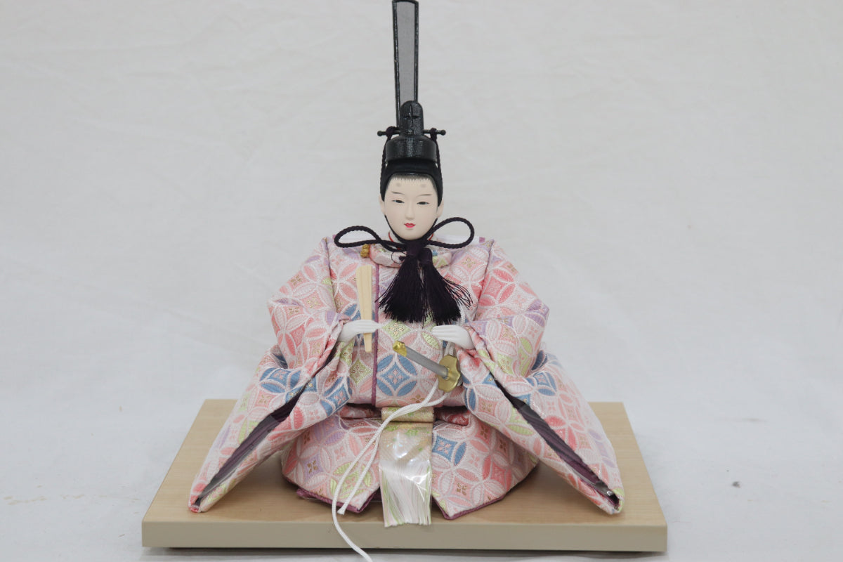 親王飾り雛人形(65cmx39cmx32cm)