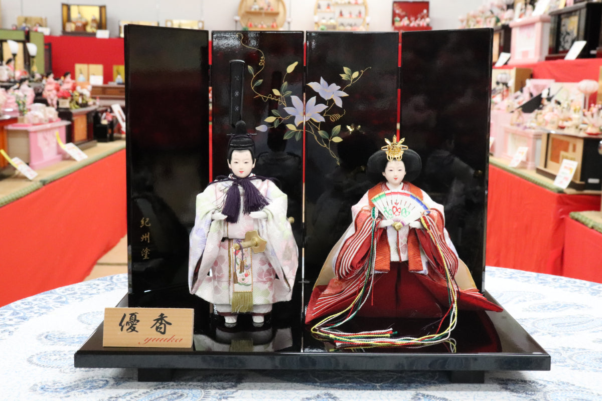 親王飾り雛人形セット(42cmx30cmx34cm)