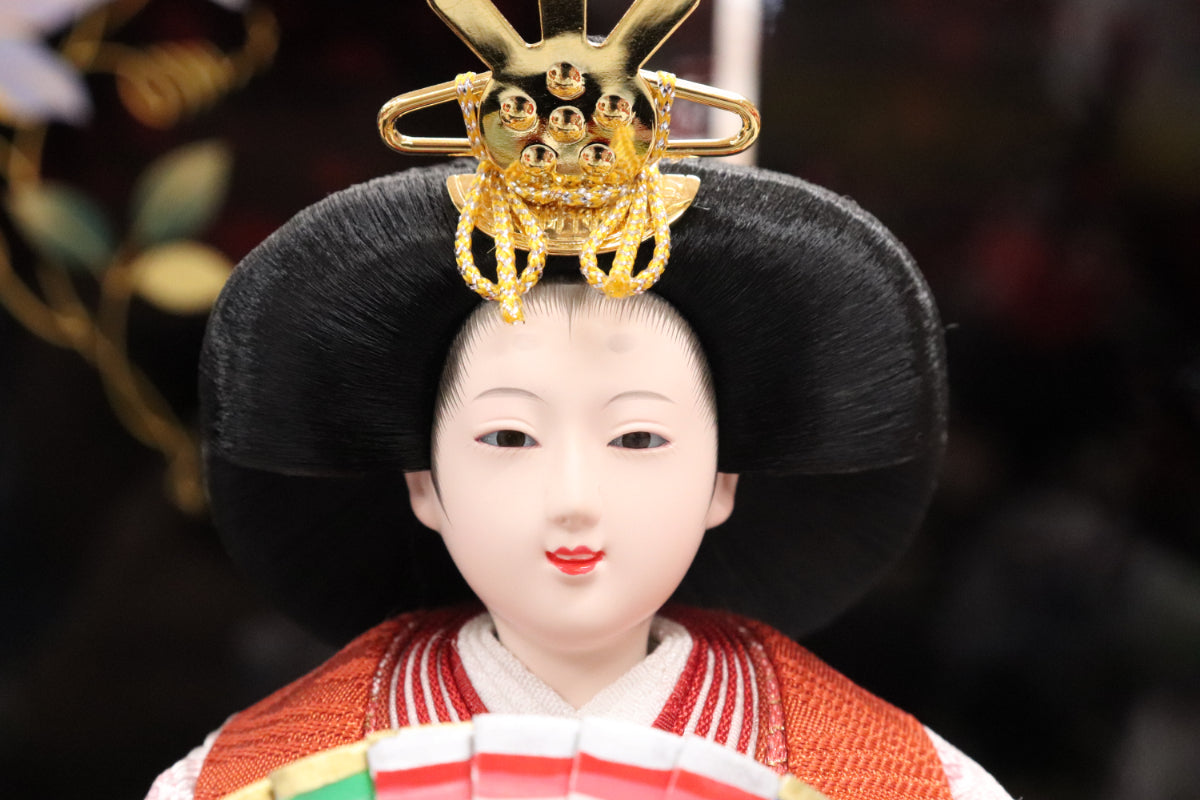 親王飾り雛人形セット(42cmx30cmx34cm)