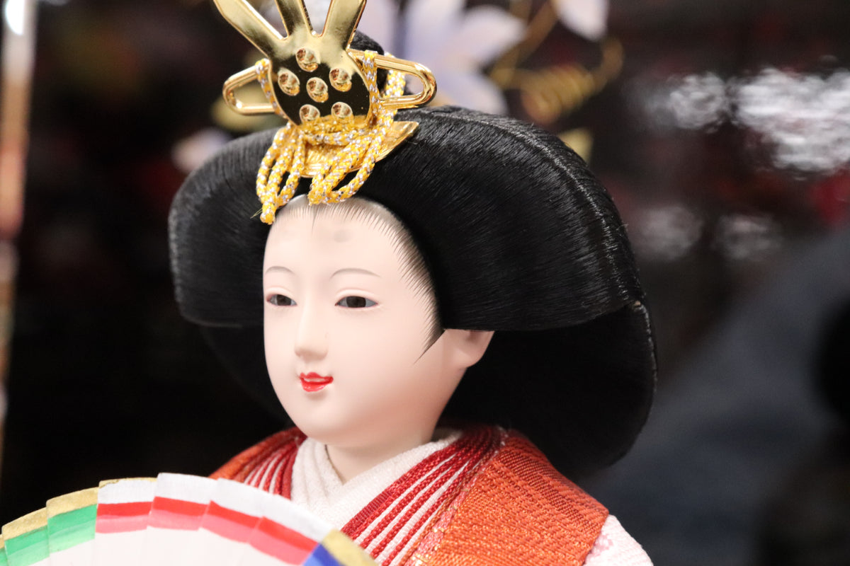 親王飾り雛人形セット(42cmx30cmx34cm)