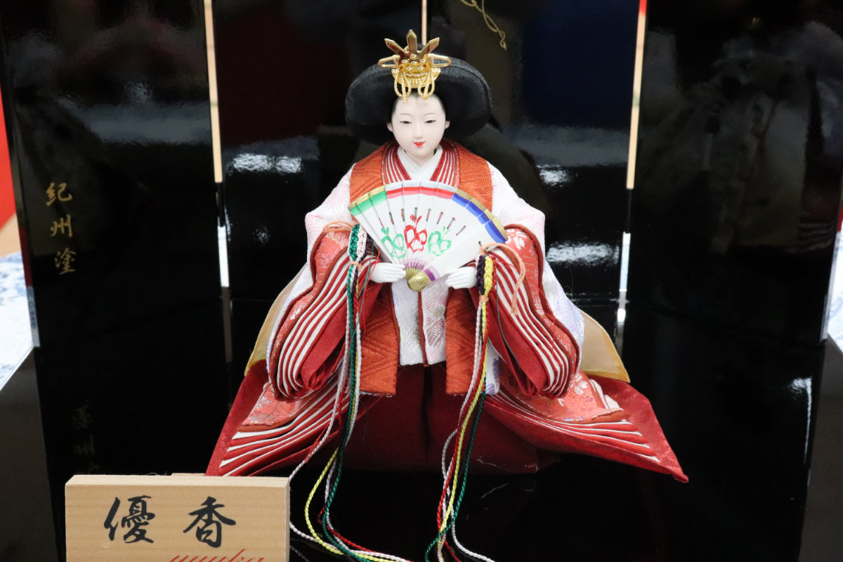 親王飾り雛人形セット(42cmx30cmx34cm)