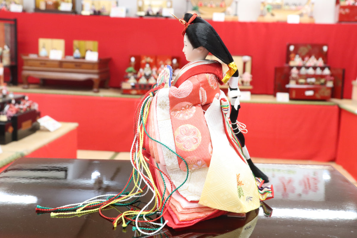 収納親王飾り雛人形セット(55cmx30cmx26cm)