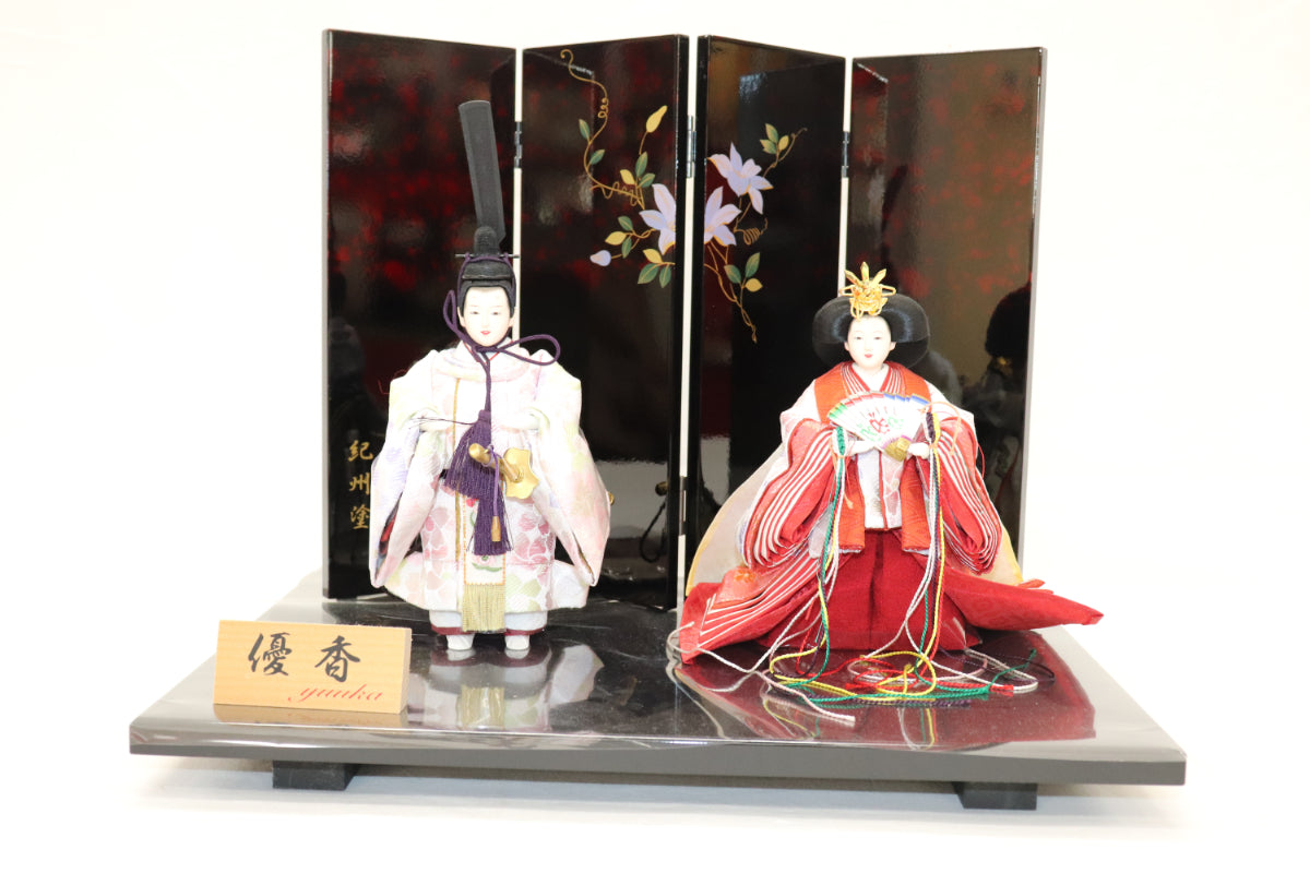 親王飾り雛人形セット(42cmx30cmx34cm)