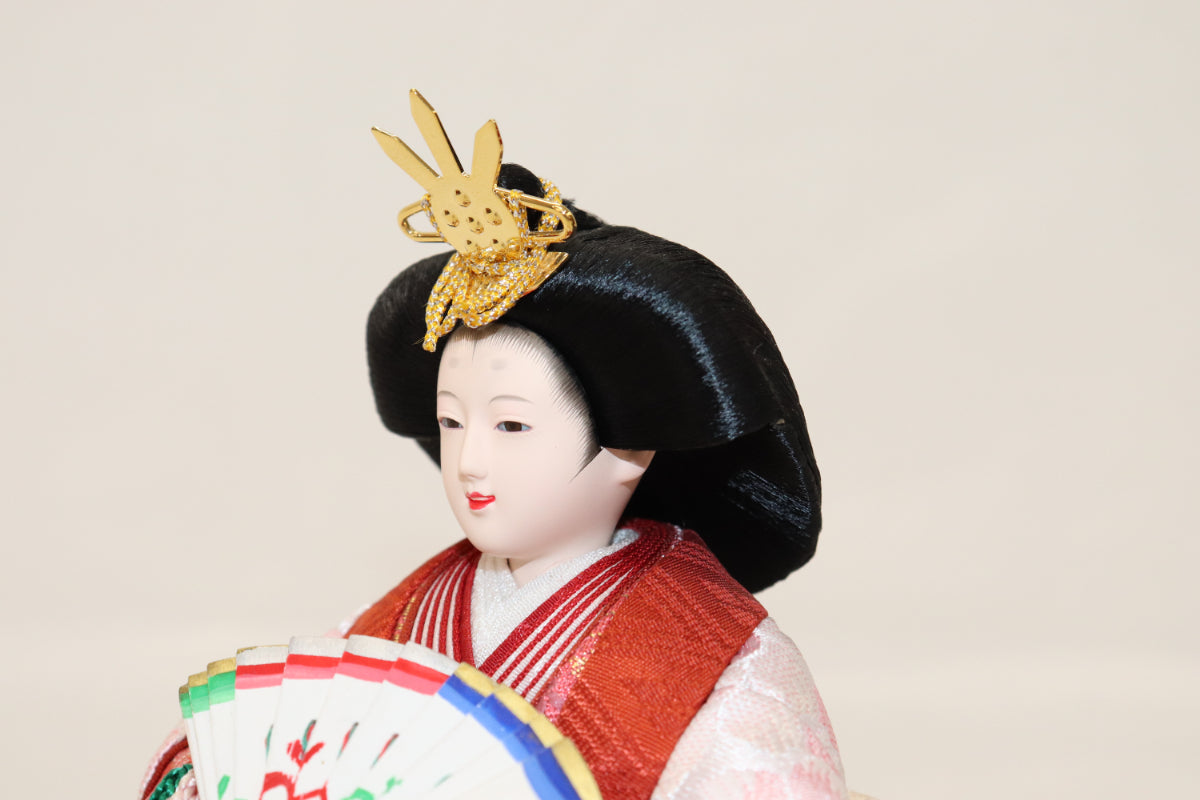 親王飾り雛人形セット(42cmx30cmx34cm)